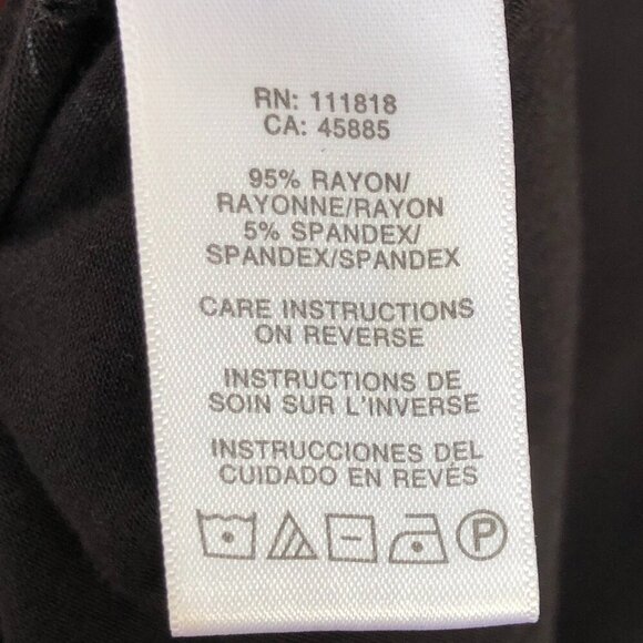 MICHAEL Michael Kors Sleeveless Center Front Ruched Rayon Black Midi Dress S/P - Picture 11 of 15